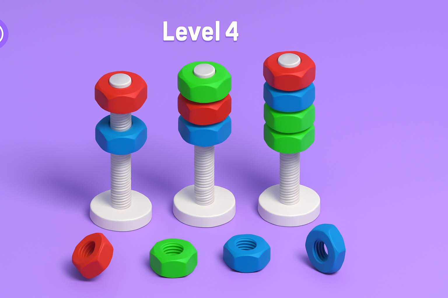 Crazy Nuts Sort Screenshot 3