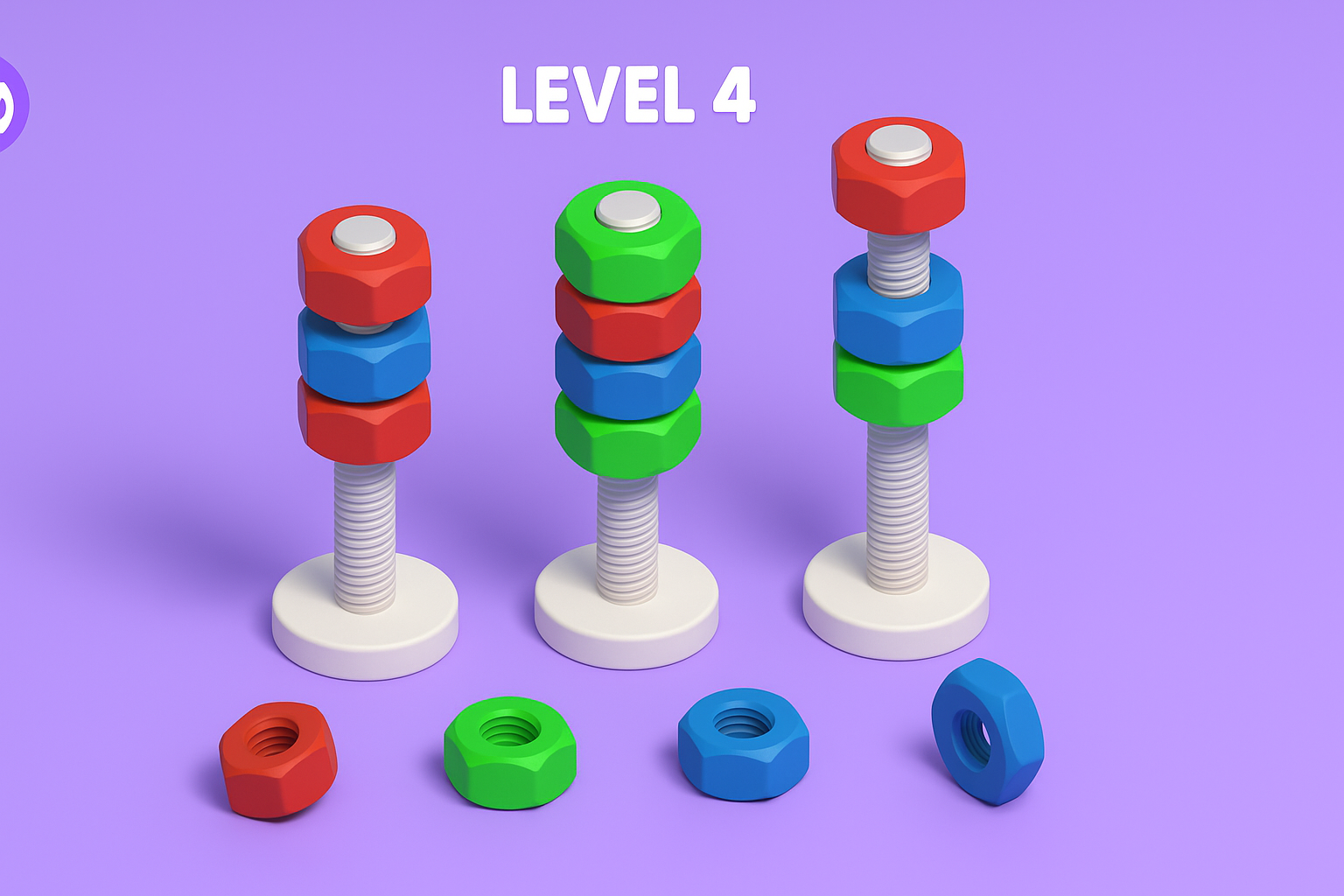 Crazy Nuts Sort Screenshot 4