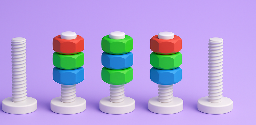 Crazy Nuts Sort Gameplay